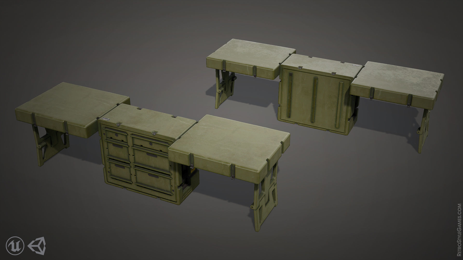 Defense Line Vol7 - Military Operations Hub Low-poly 3D model_9