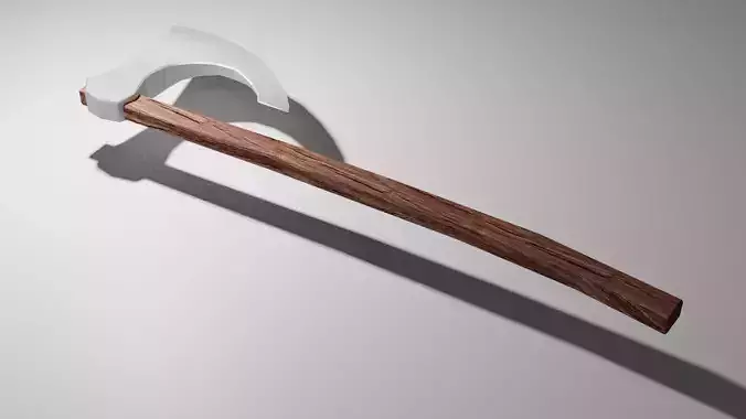war axe Free low-poly 3D model