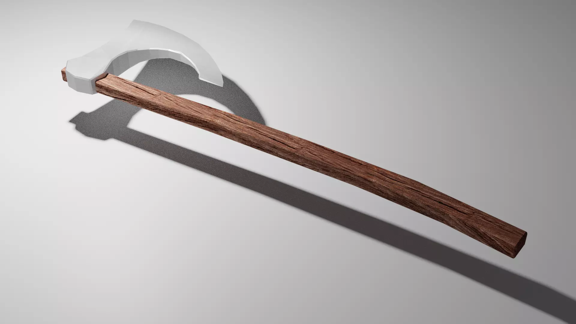 war axe Free low-poly 3D model_0