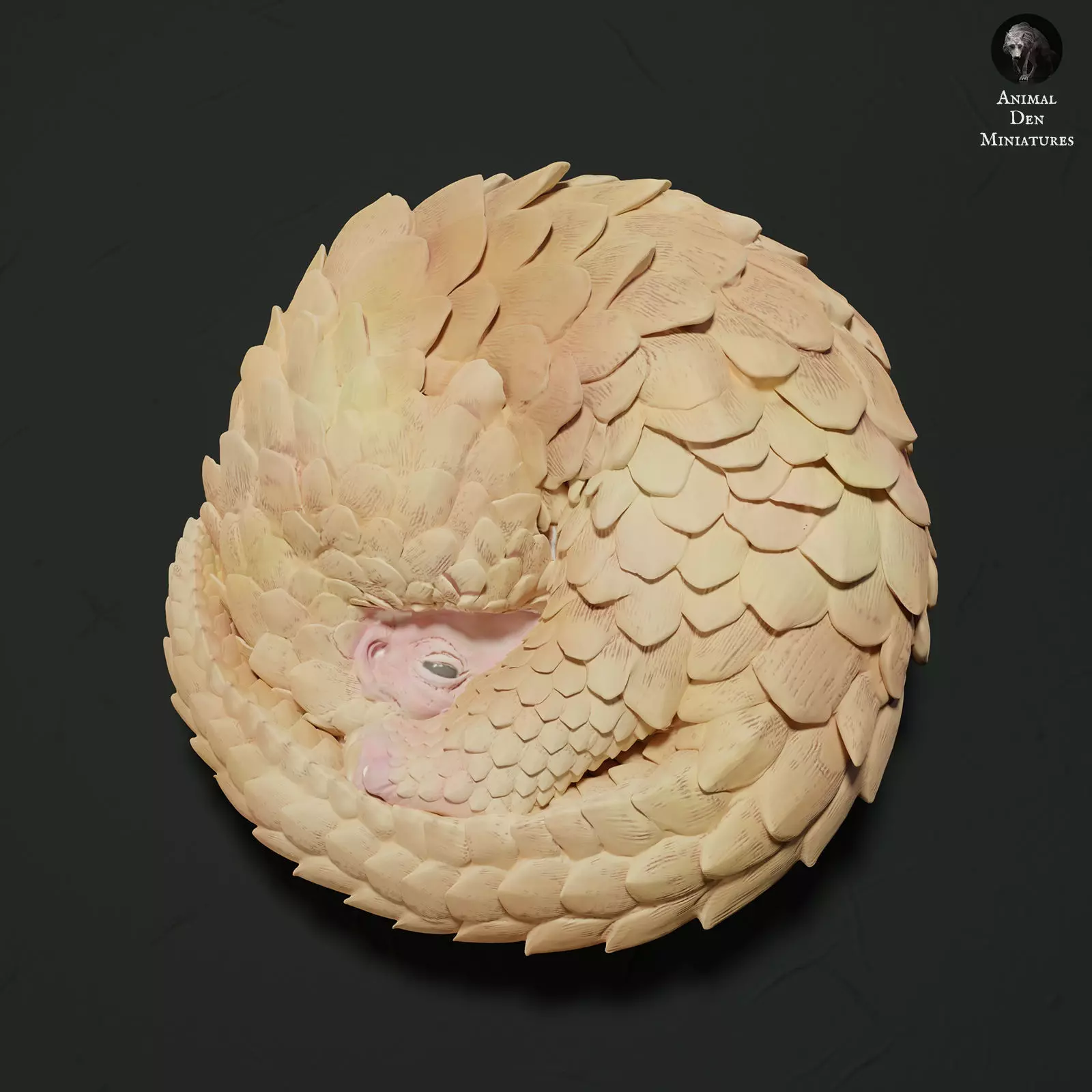 Sunda Pangolin Curled Up 3D print model