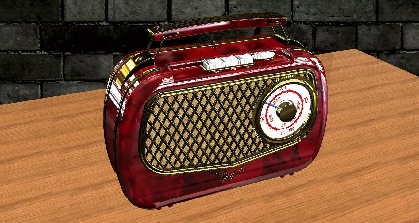 Classic radio 3D model 1 3D model | CGTrader
