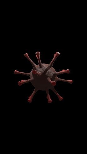 Virus Low-poly 3D model