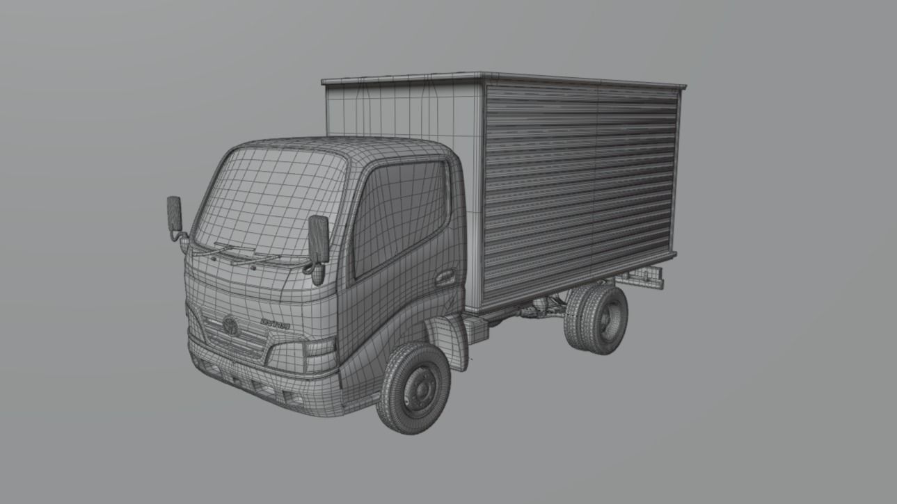 Toyota Dyna 1999 Low-poly 3D model_7