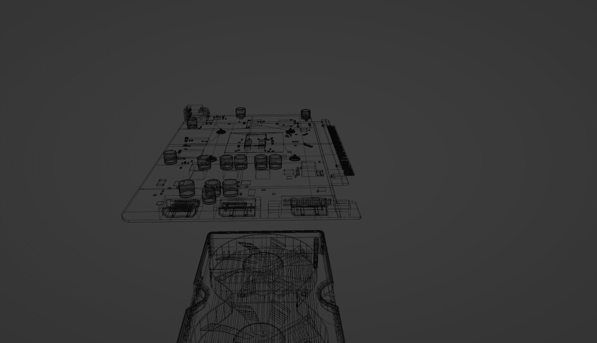 Palit NVIDIA GTX 1650 Super Graphics card Free low-poly 3D model_7