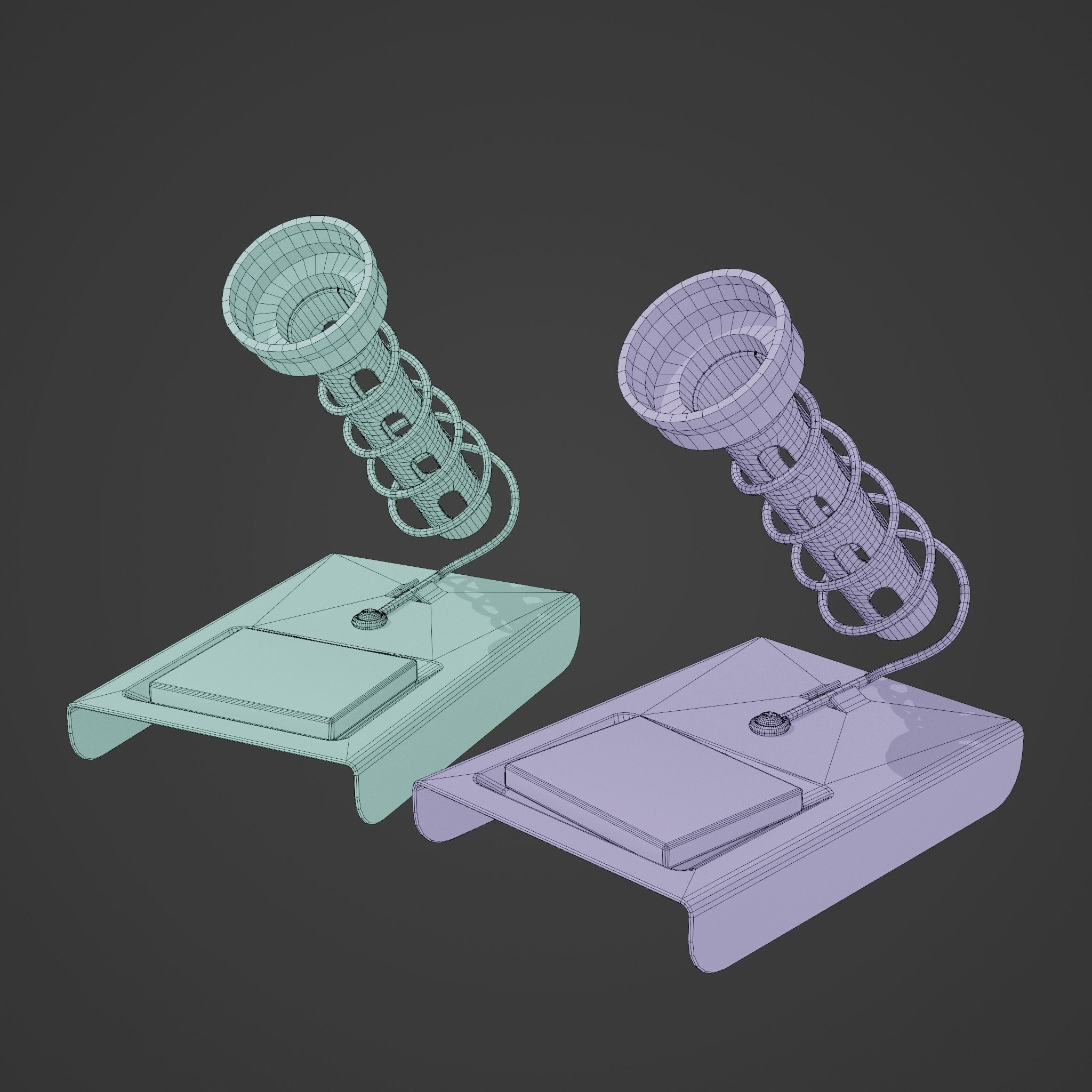 Soldering Iron Holder Low-poly 3D model_4