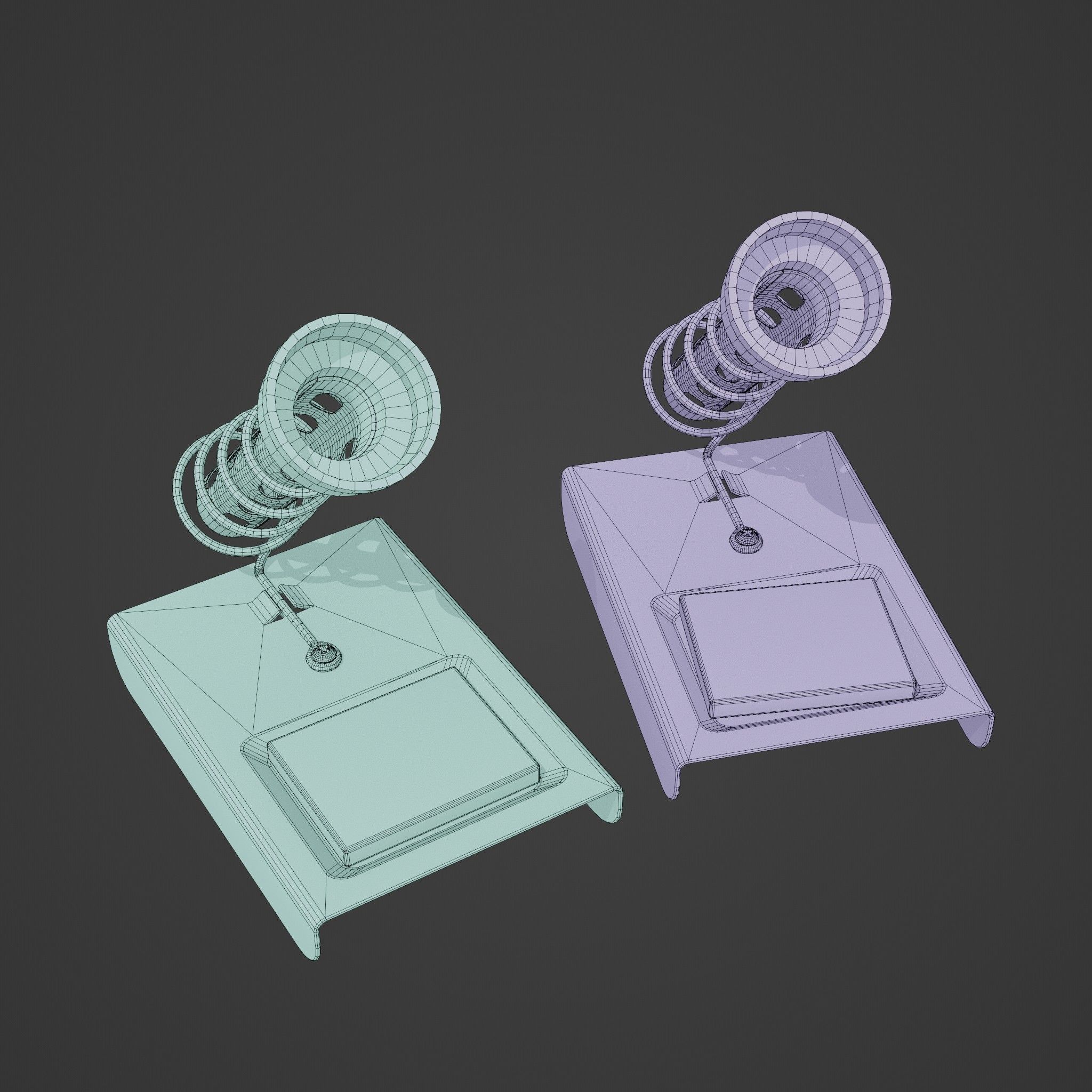 Soldering Iron Holder Low-poly 3D model_5