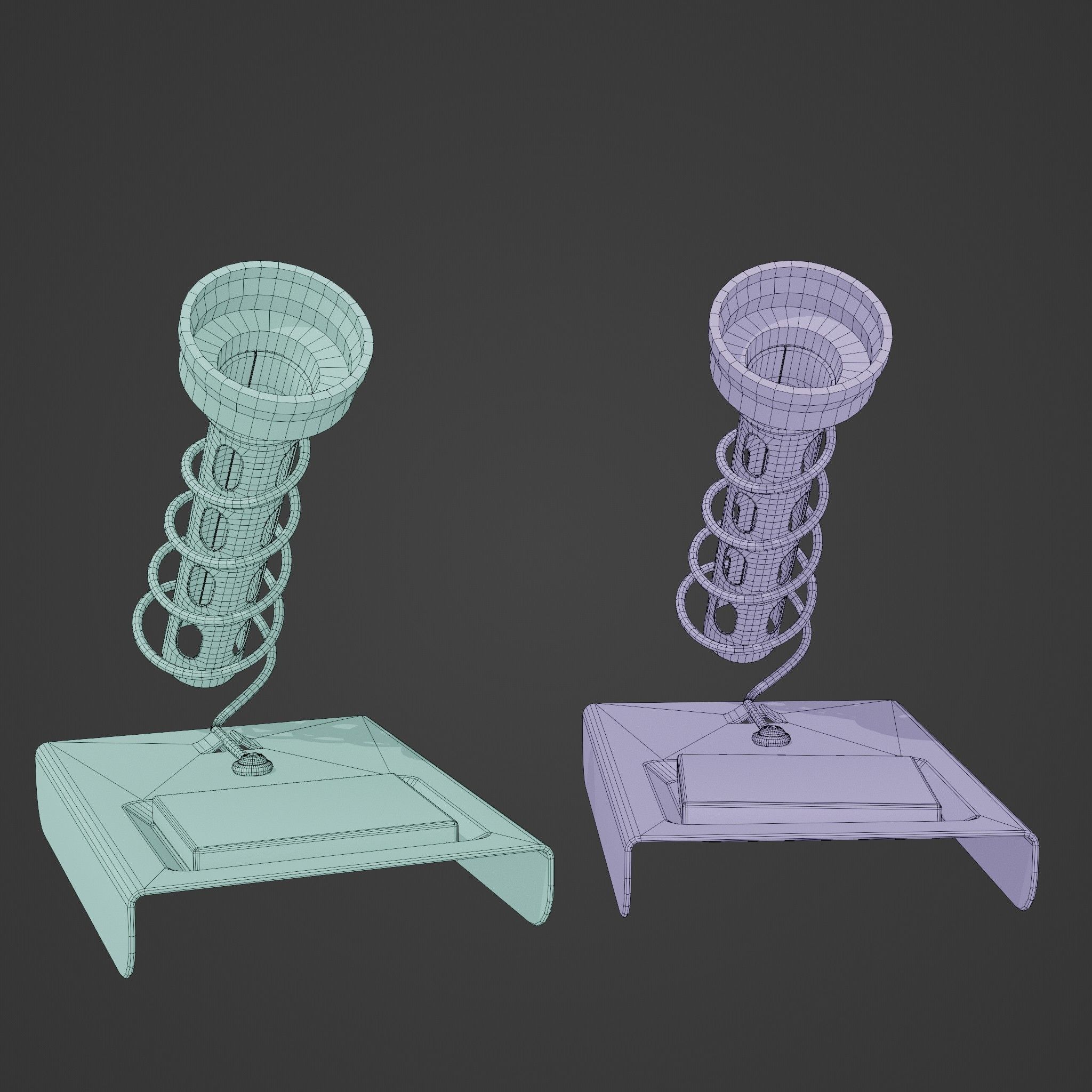 Soldering Iron Holder Low-poly 3D model_7