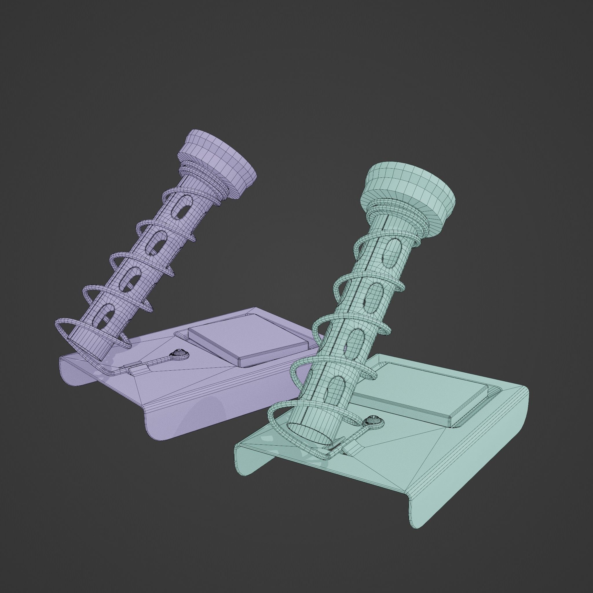 Soldering Iron Holder Low-poly 3D model_6