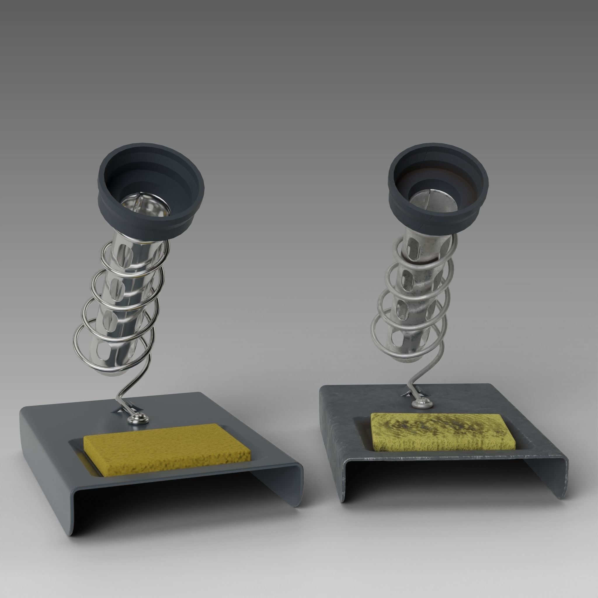 Soldering Iron Holder Low-poly 3D model_3