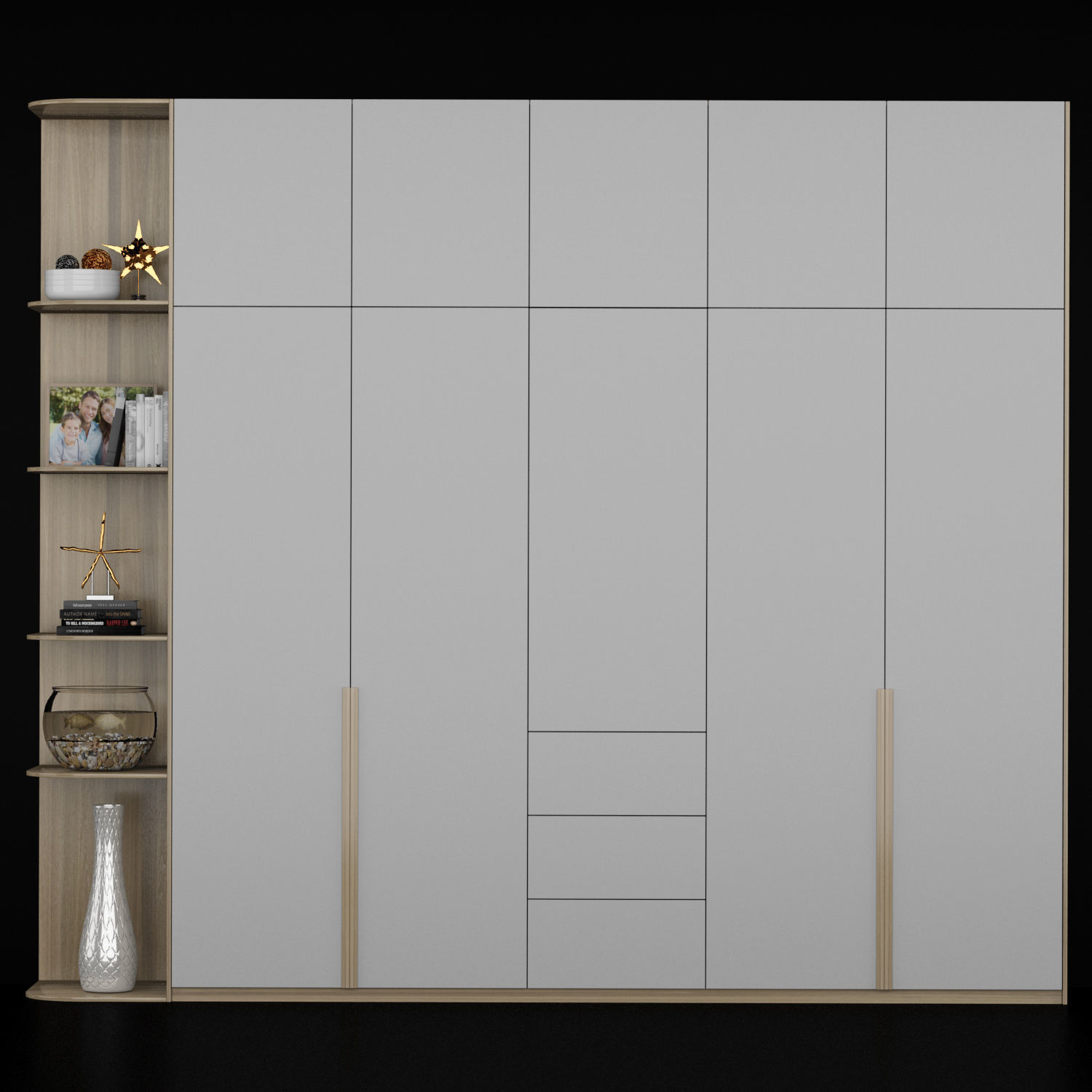 Furniture shelf 011 3D model_1