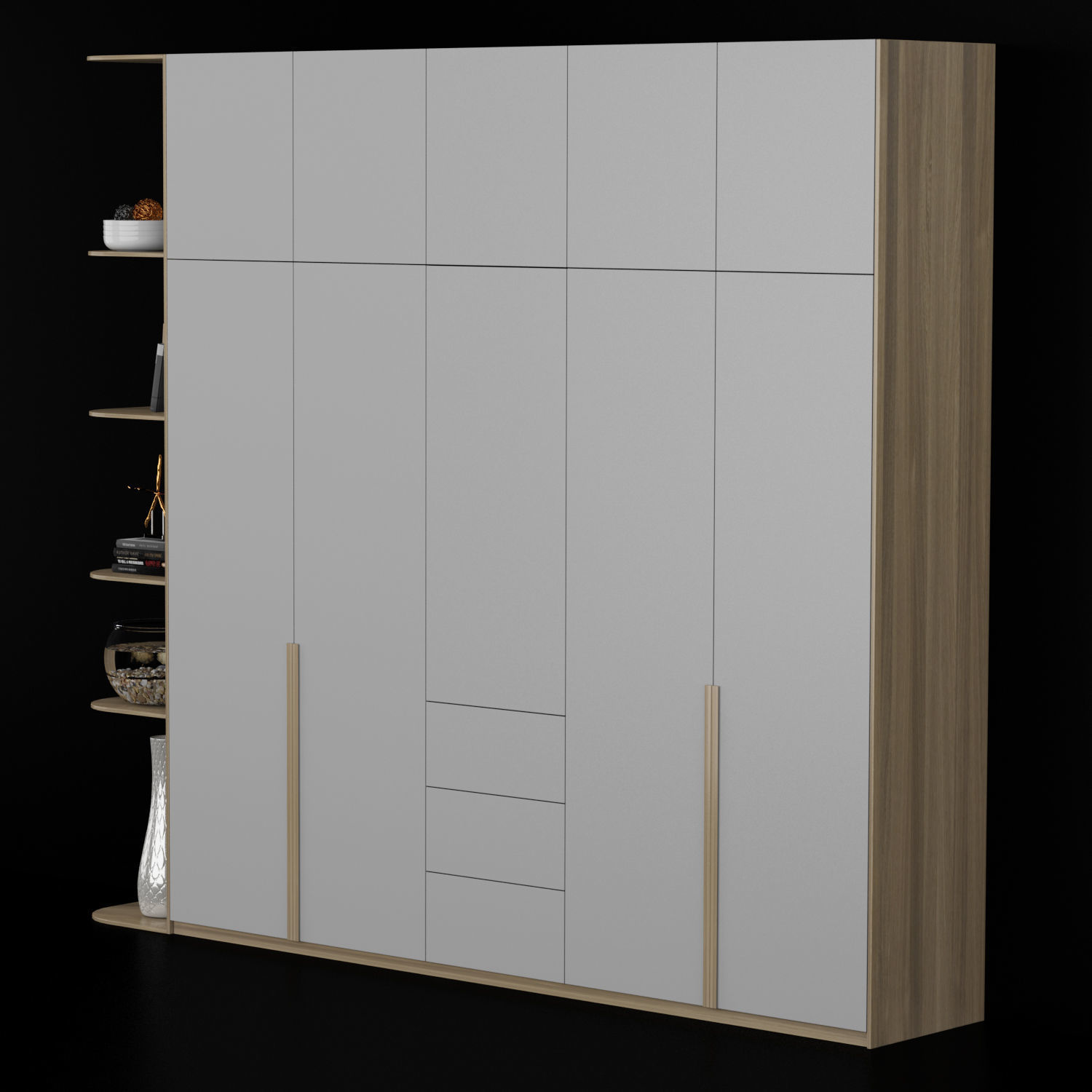 Furniture shelf 011 3D model_2