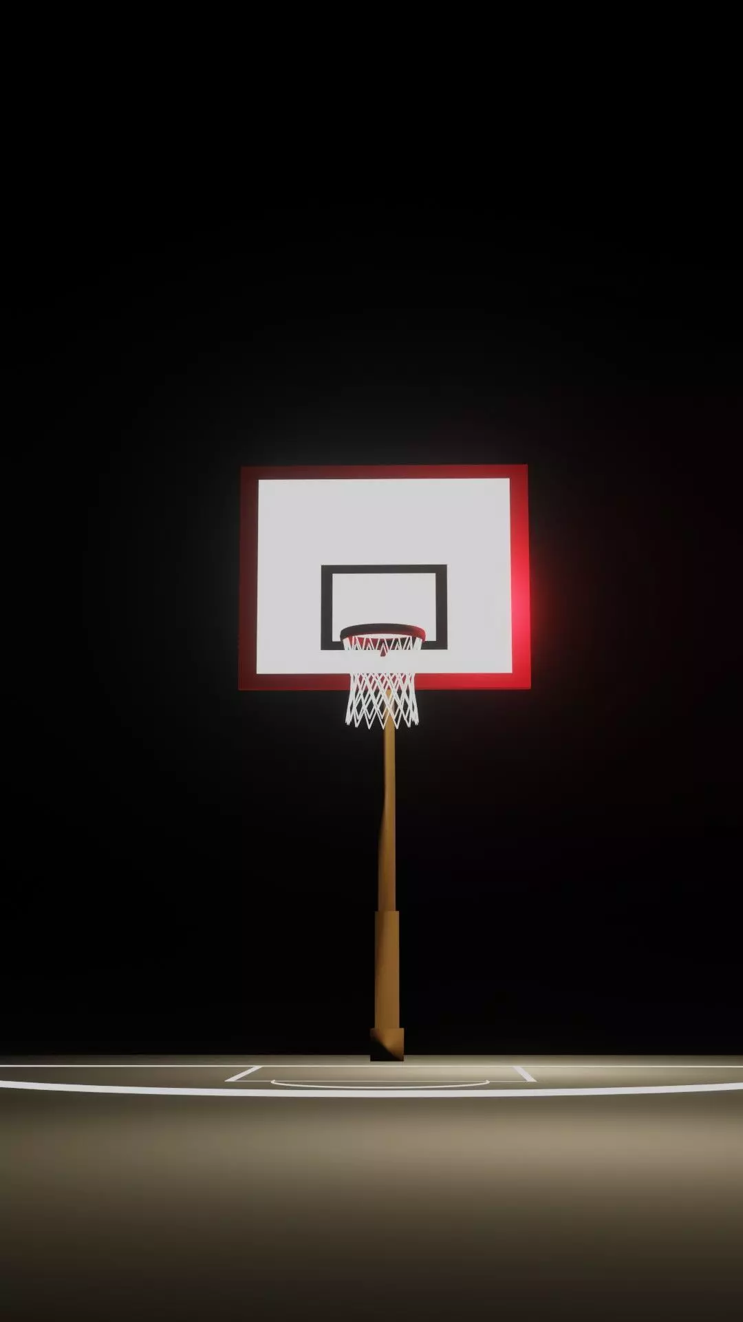 Basketball court Free 3D model