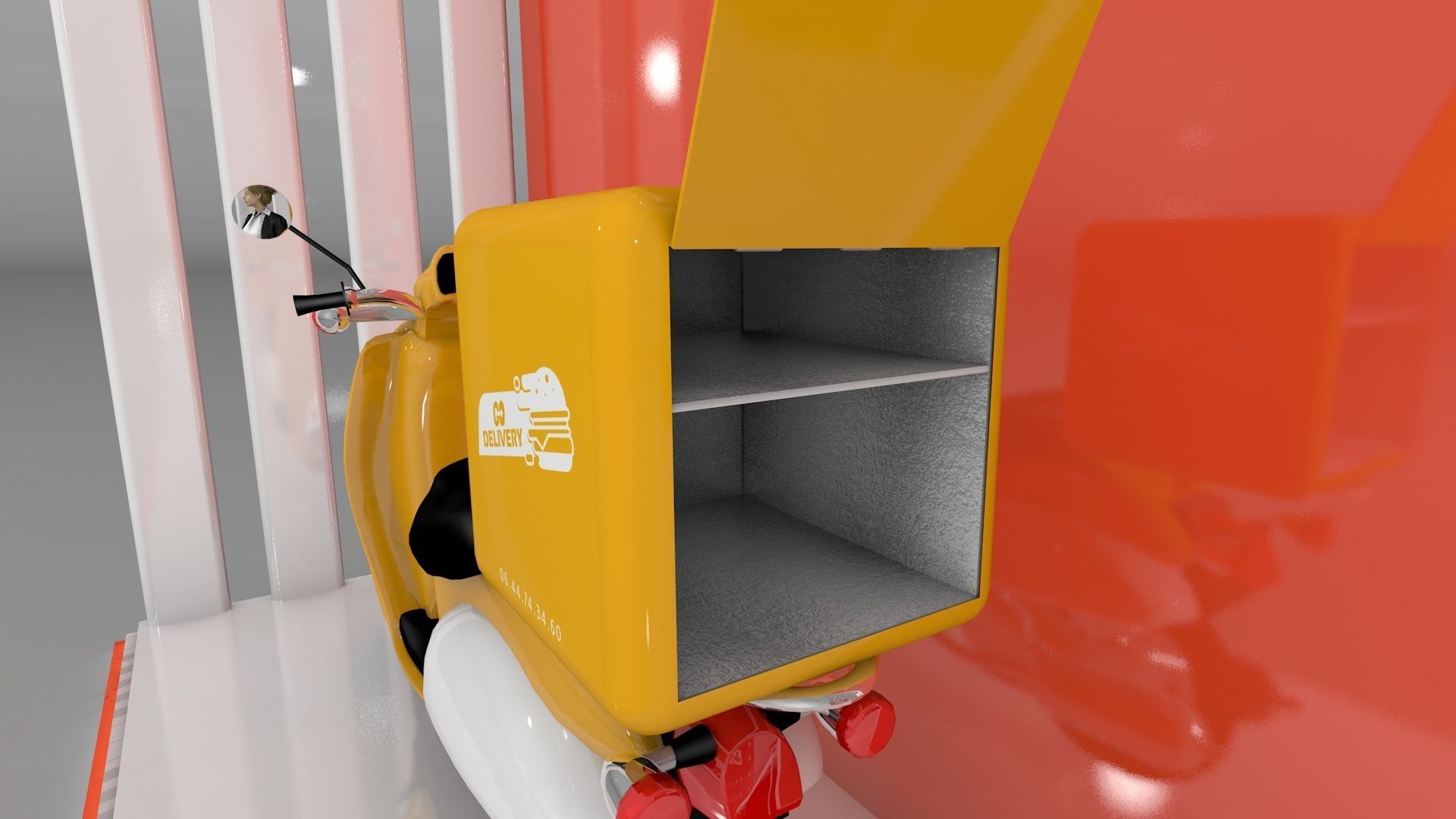 Delivery food box 3D model_4