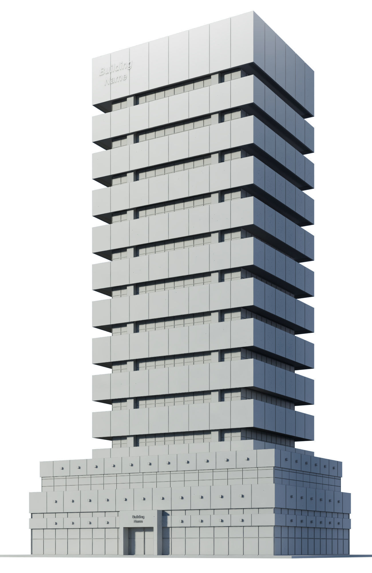 Modern Skyscraper 03 3D model_5