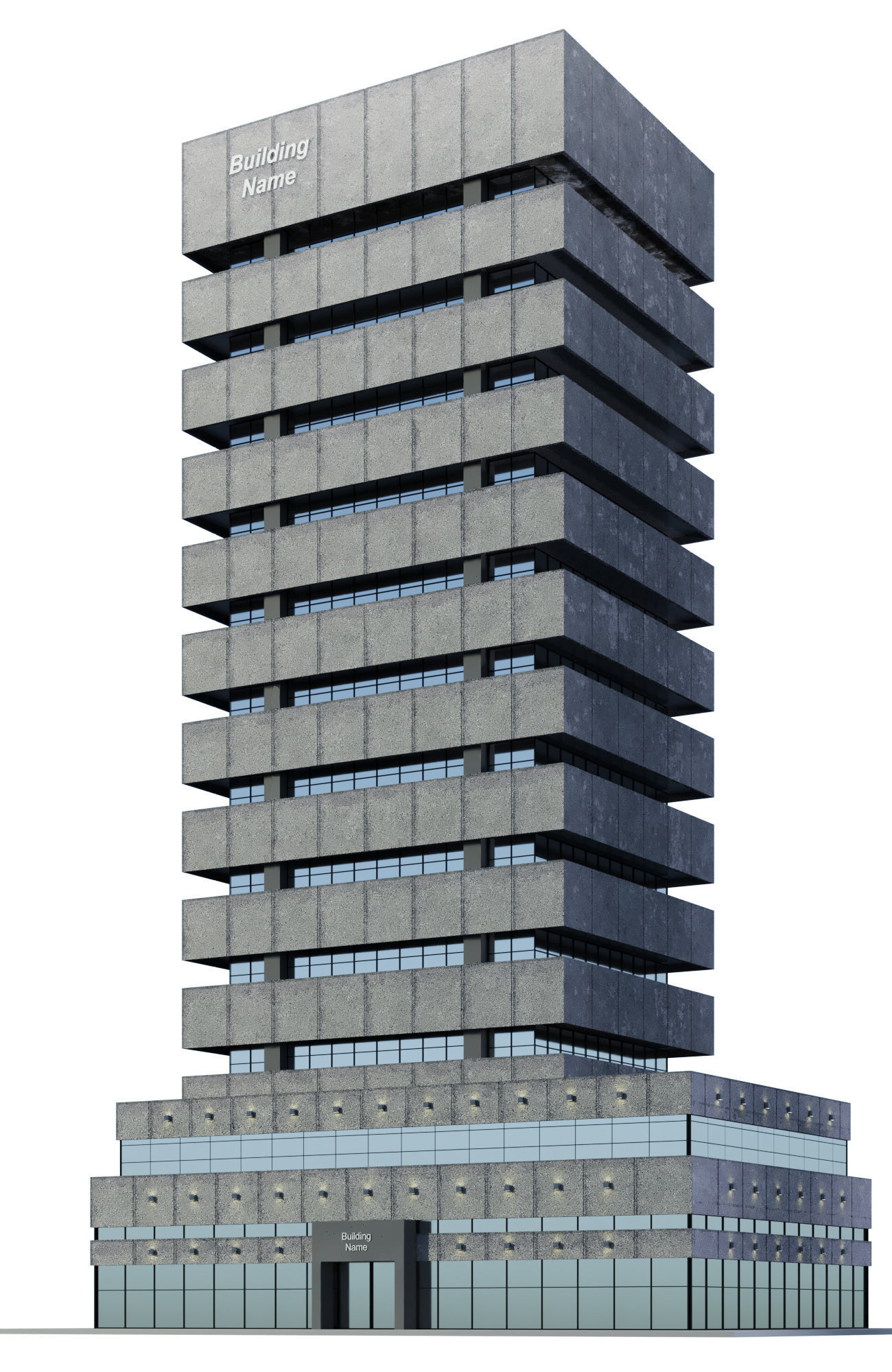 Modern Skyscraper 03 3D model_1