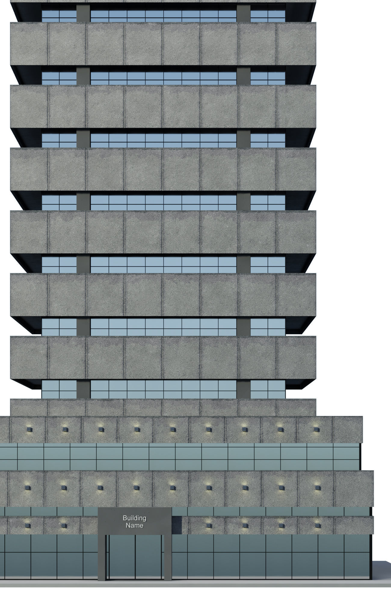 Modern Skyscraper 03 3D model_2