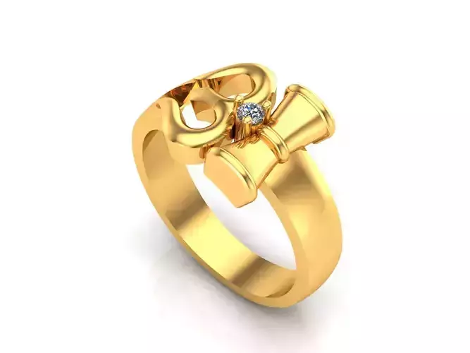 0134 - OM GENTS RING