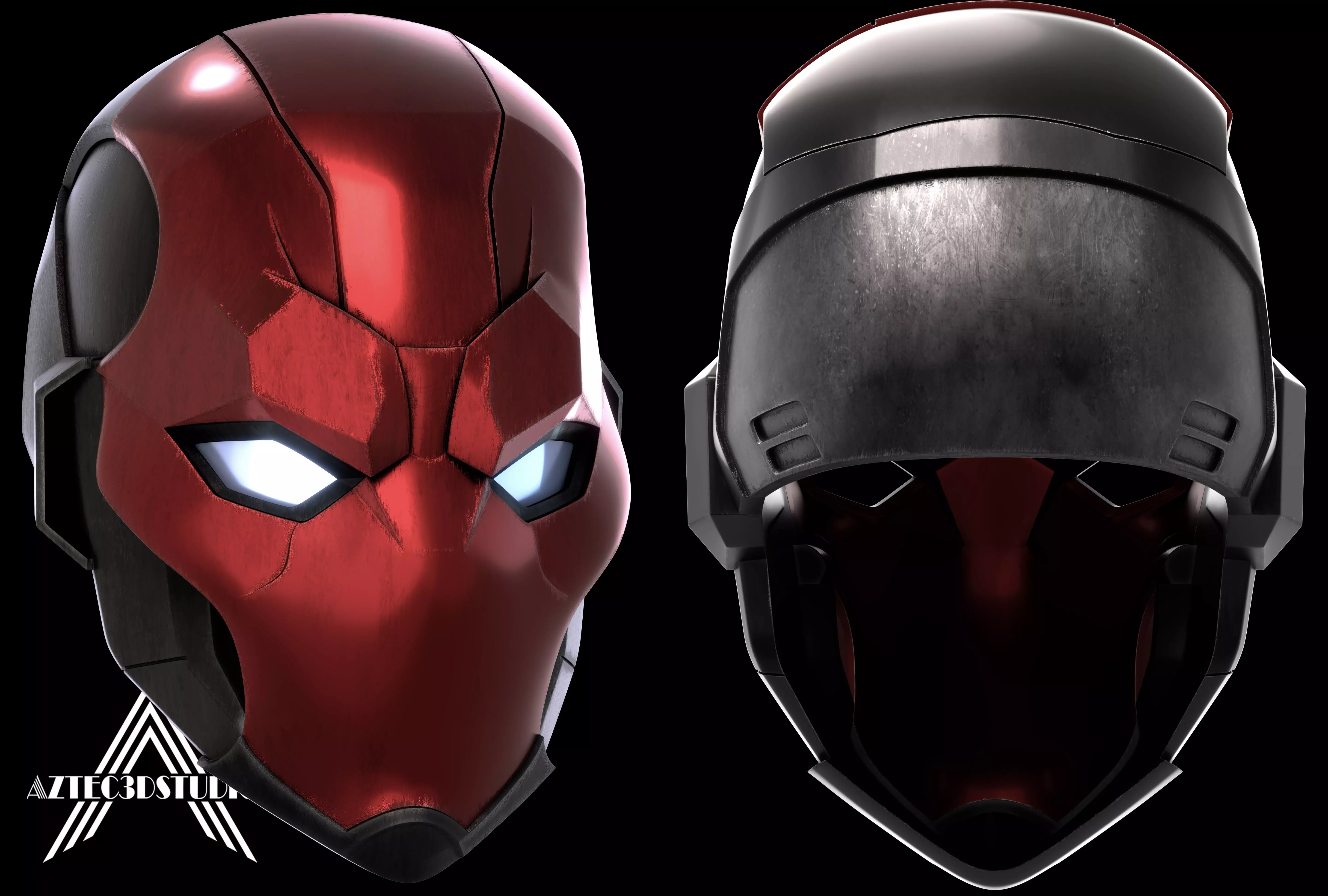 Red Hood Eternal Concept Helmet for 3D Printing 3D print model_0