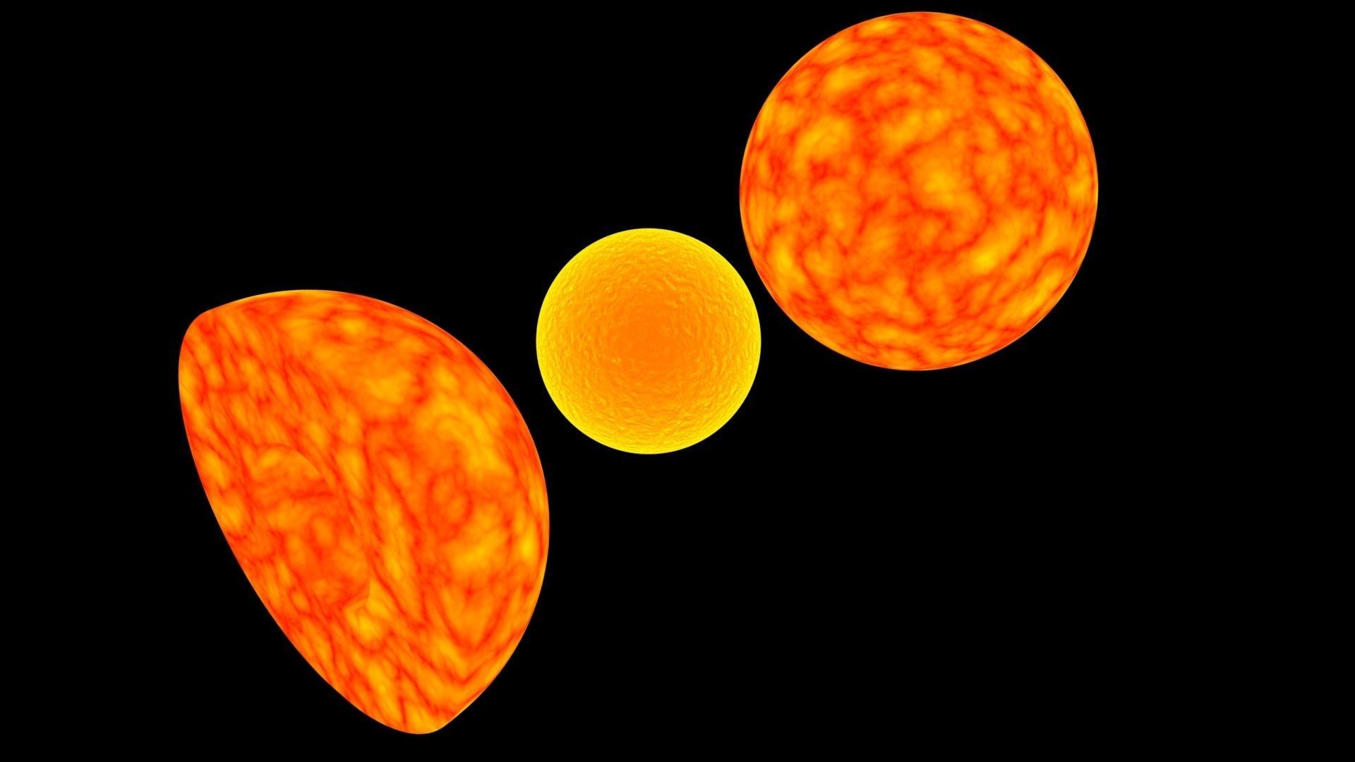 Earth Inner and Outer Core 3D model_2