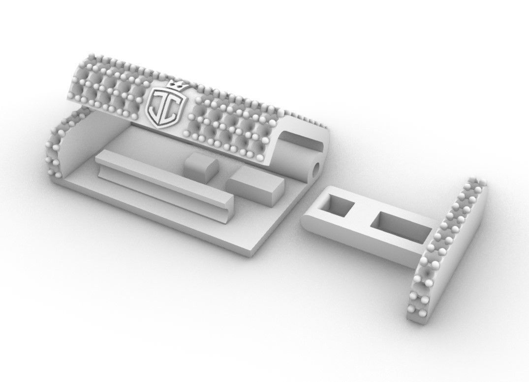 Broche de caja  3D print model_2