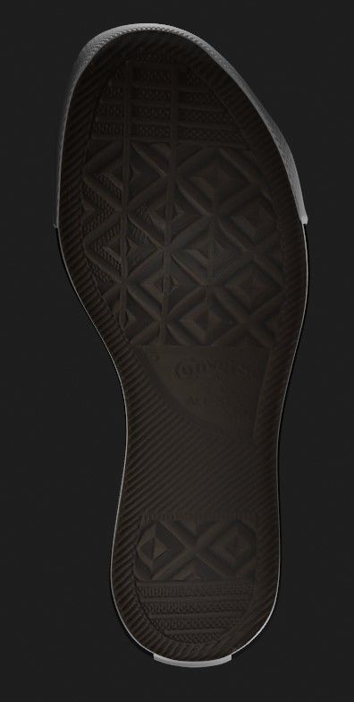 Chuck Taylor All Star Classic Low Top White 3D model_5