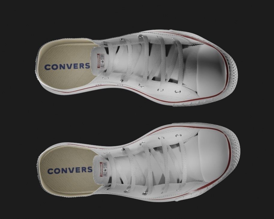Chuck Taylor All Star Classic Low Top White 3D model_1