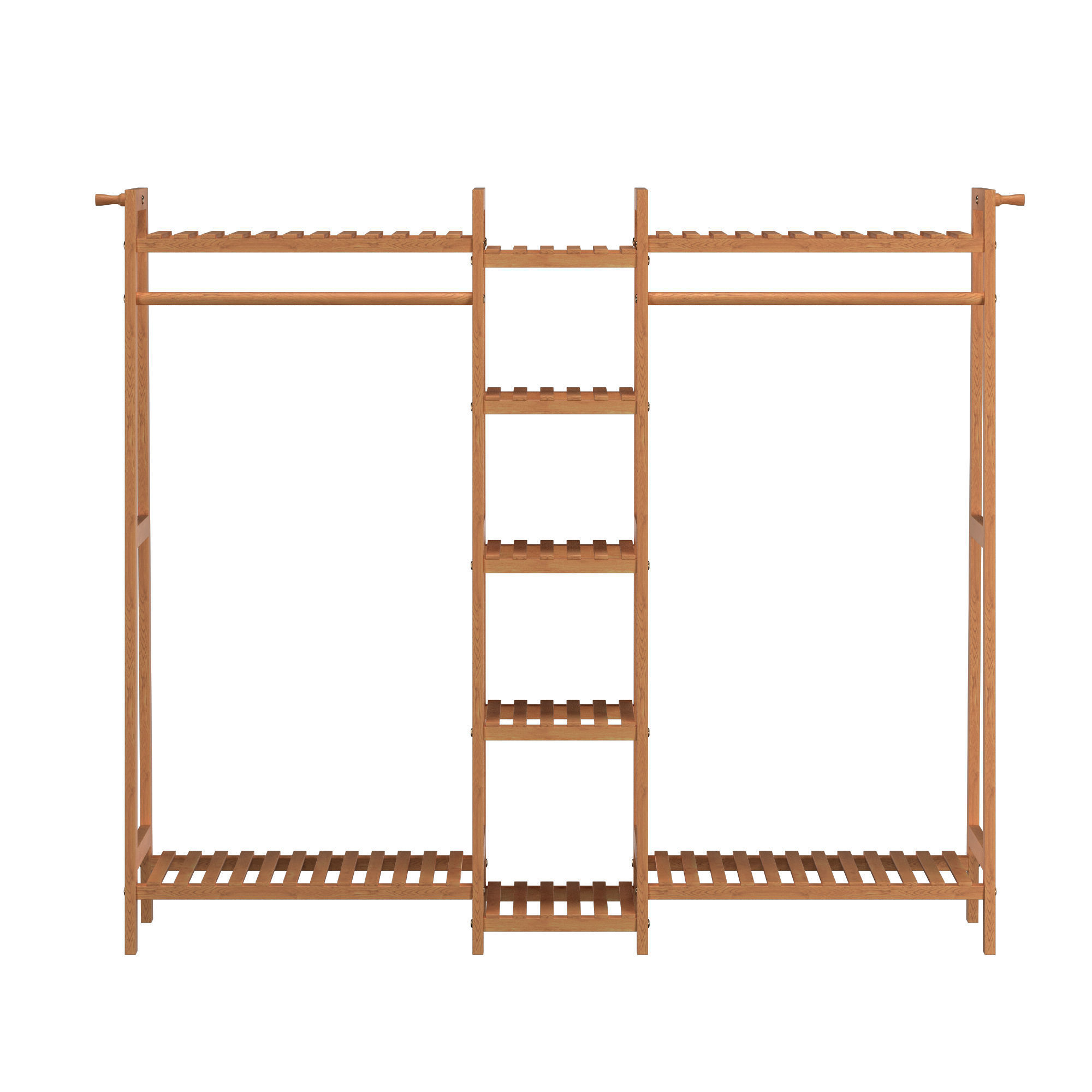 Wood rack 03 3D model_1