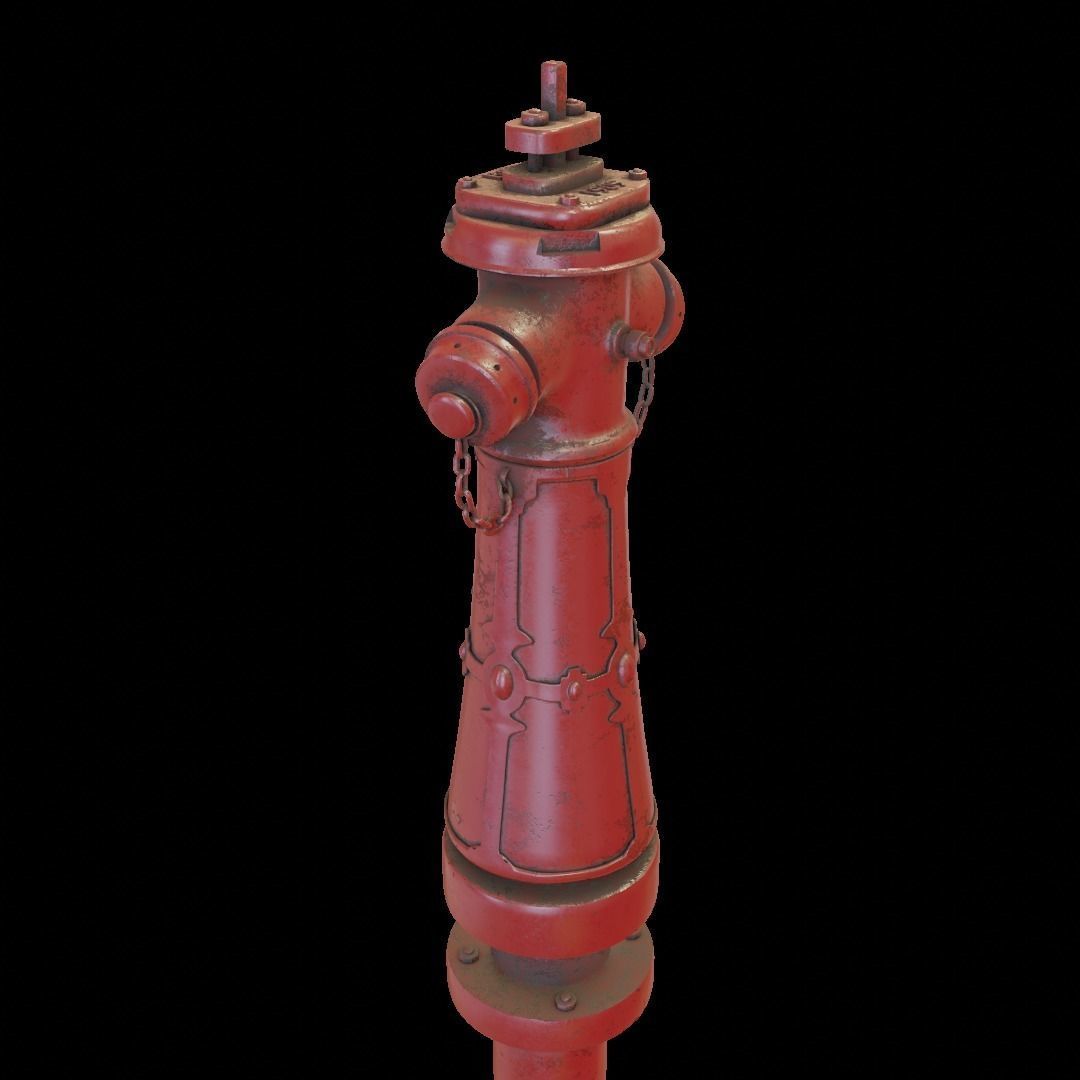 Old Hydrant 3D model_1