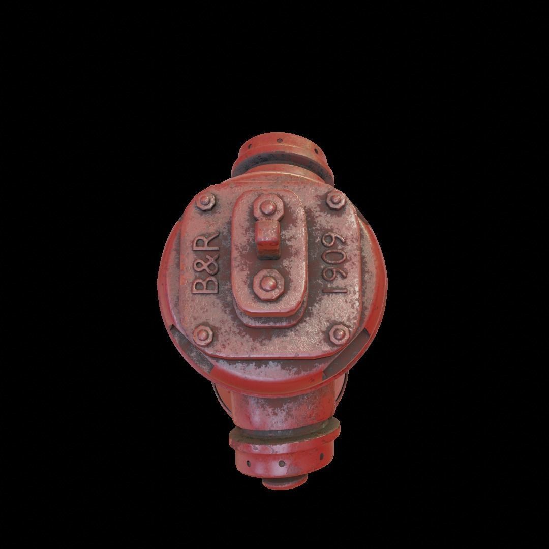 Old Hydrant 3D model_4