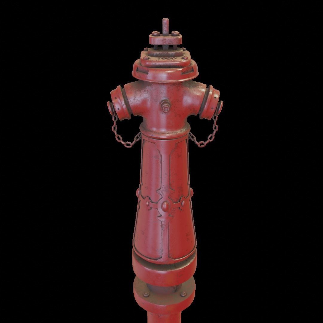 Old Hydrant 3D model_2