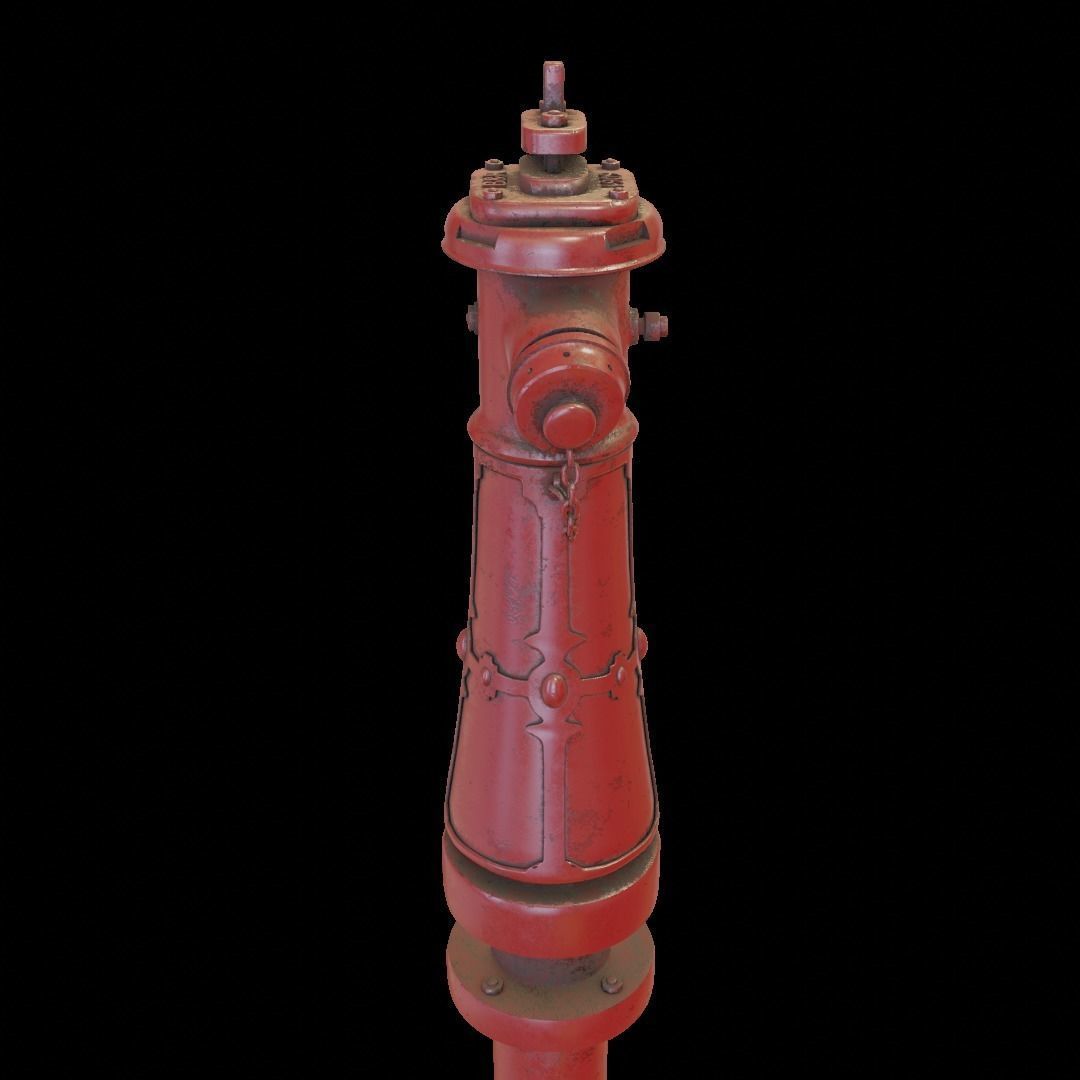 Old Hydrant 3D model_3