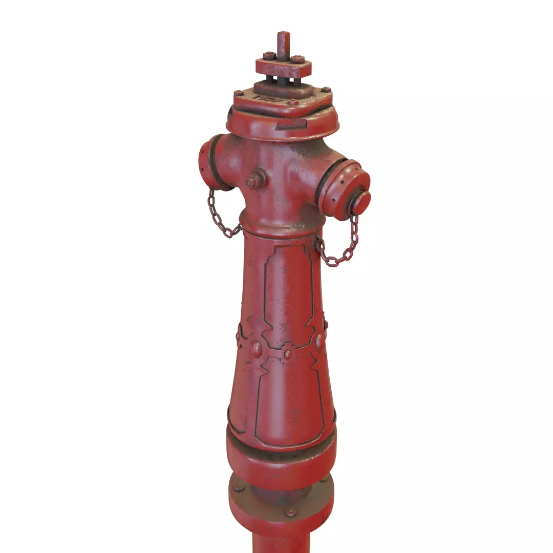 Old Hydrant 3D model_0