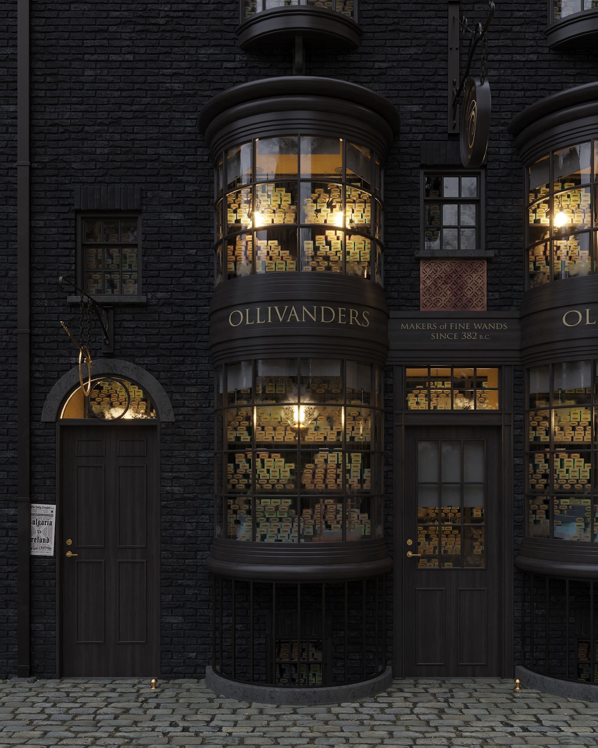 Ollivanders Wand Shop from Harry Potter 3D model_3