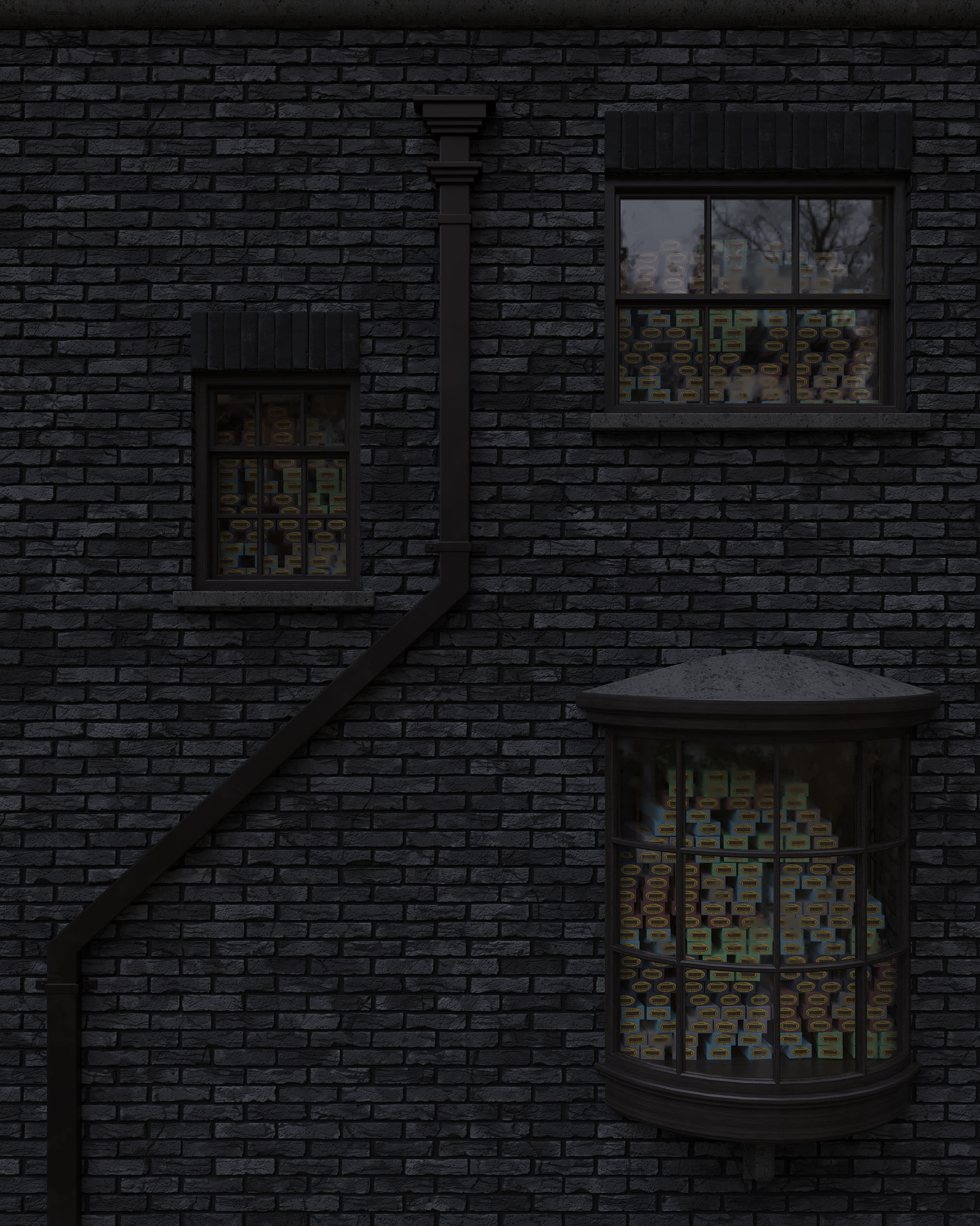 Ollivanders Wand Shop from Harry Potter 3D model_9