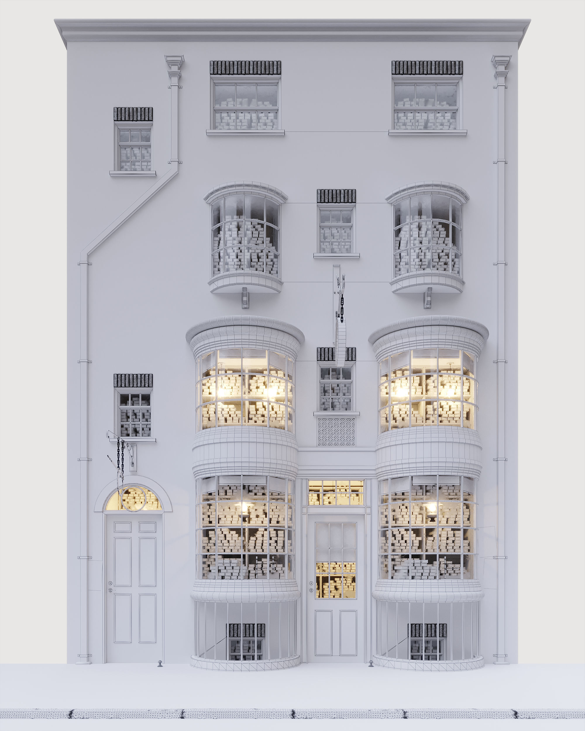 Ollivanders Wand Shop from Harry Potter 3D model_10