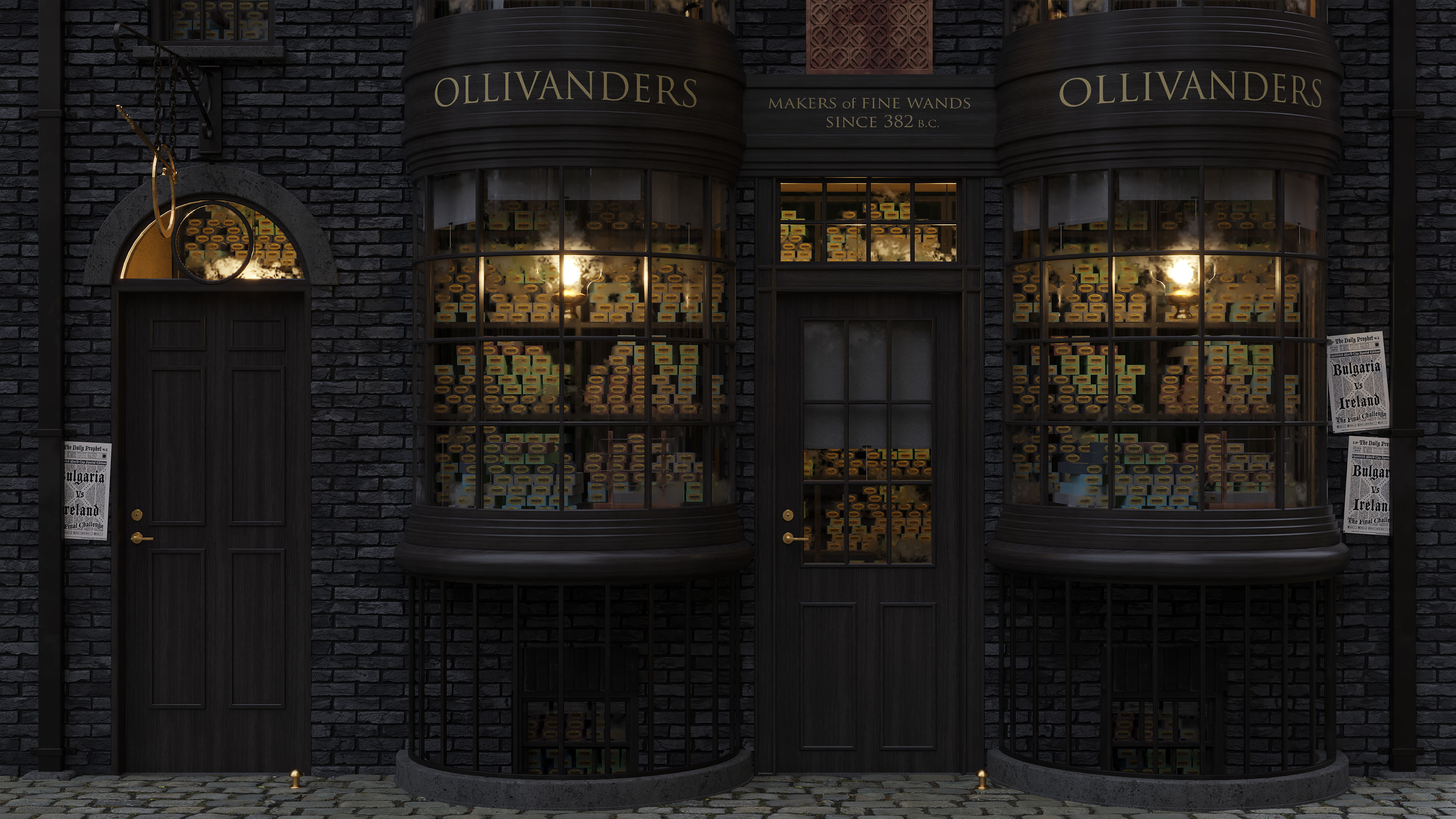 Ollivanders Wand Shop from Harry Potter 3D model_4