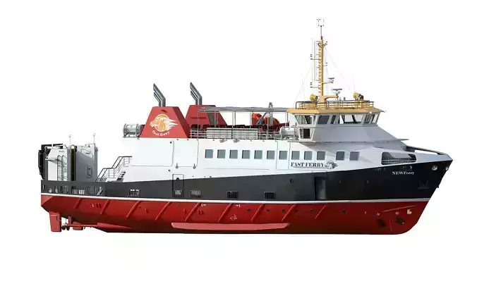 Ro-Pax Ferry RWB 3D model