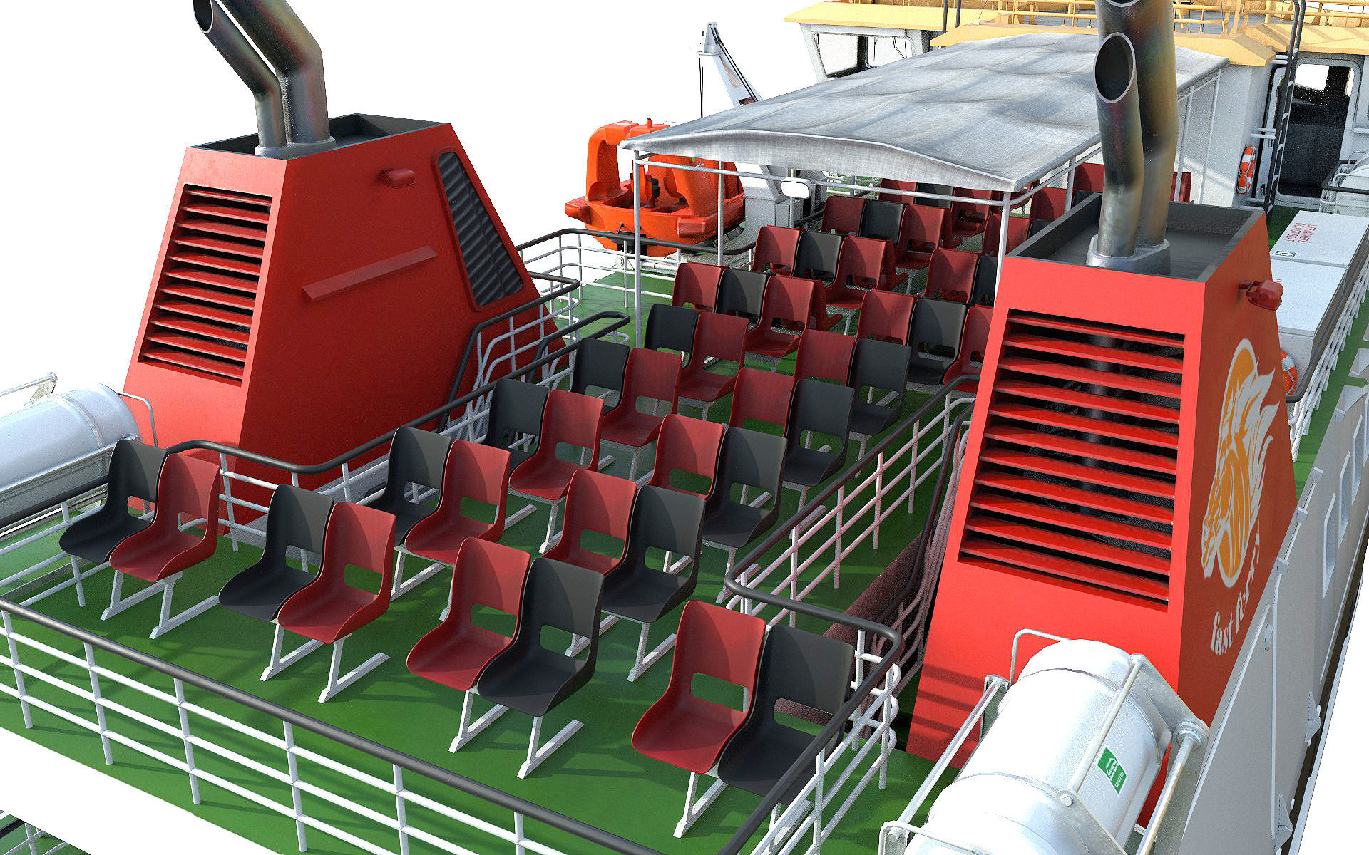 Ro-Pax Ferry RWB 3D model_8