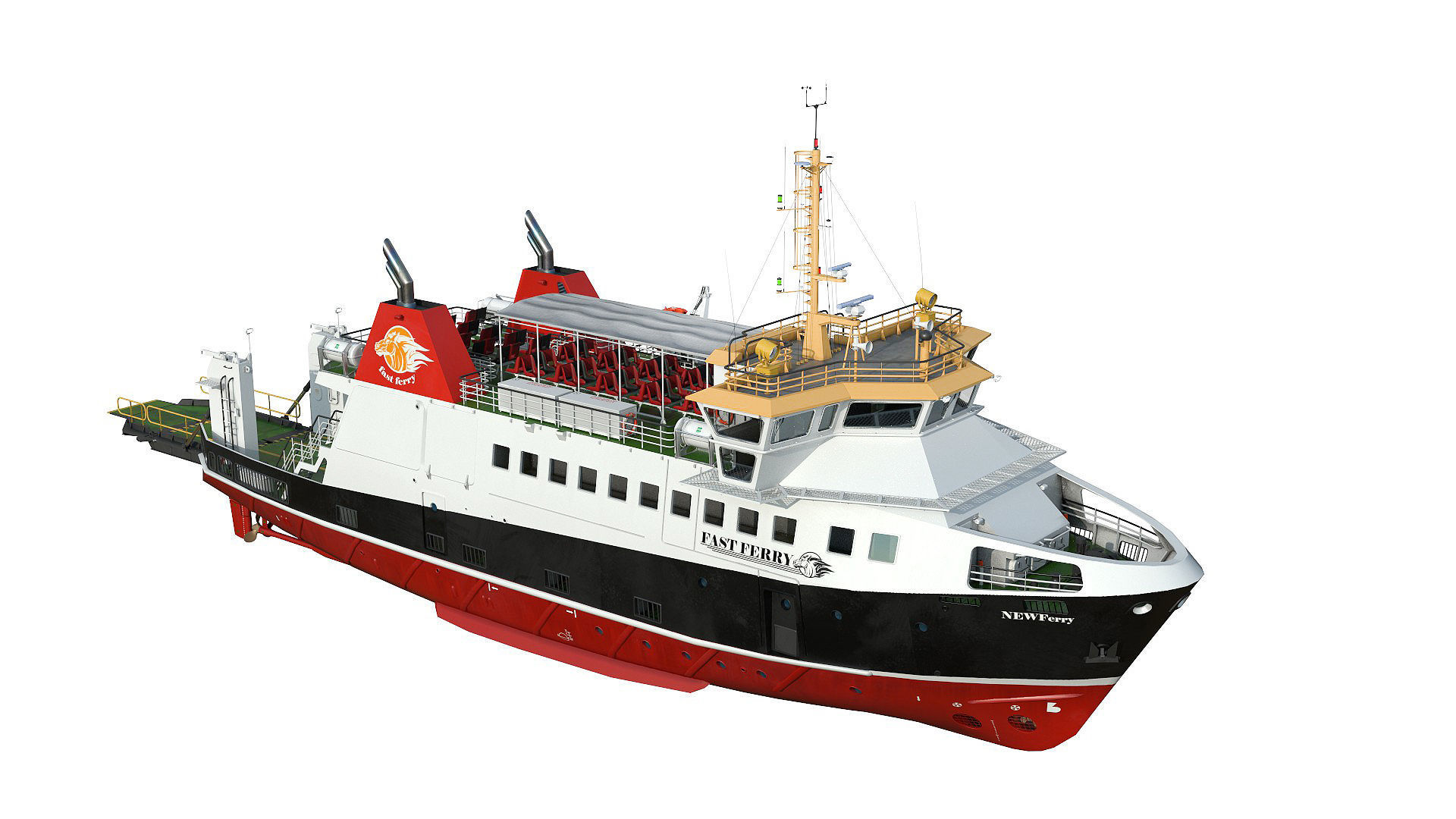 Ro-Pax Ferry RWB 3D model_5