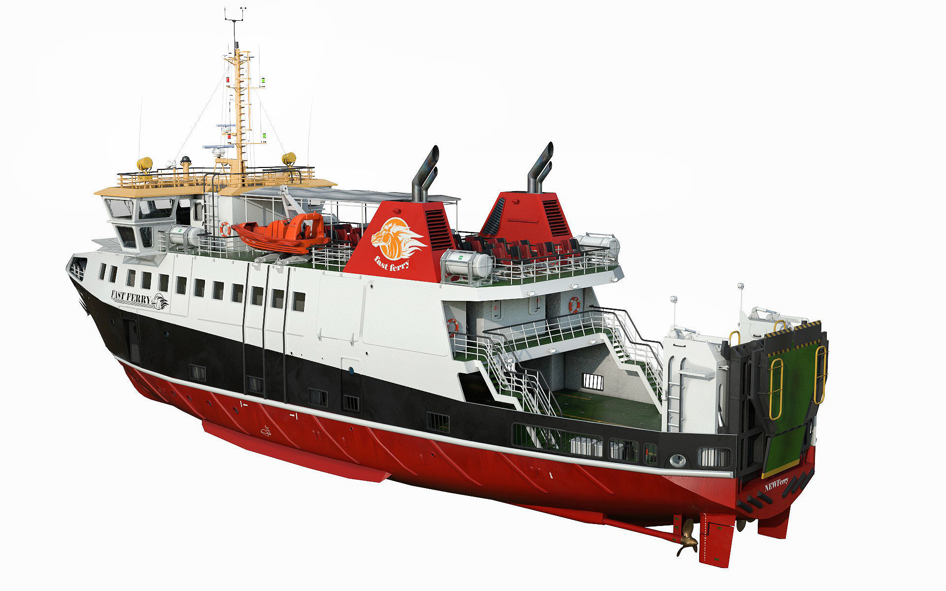 Ro-Pax Ferry RWB 3D model_6