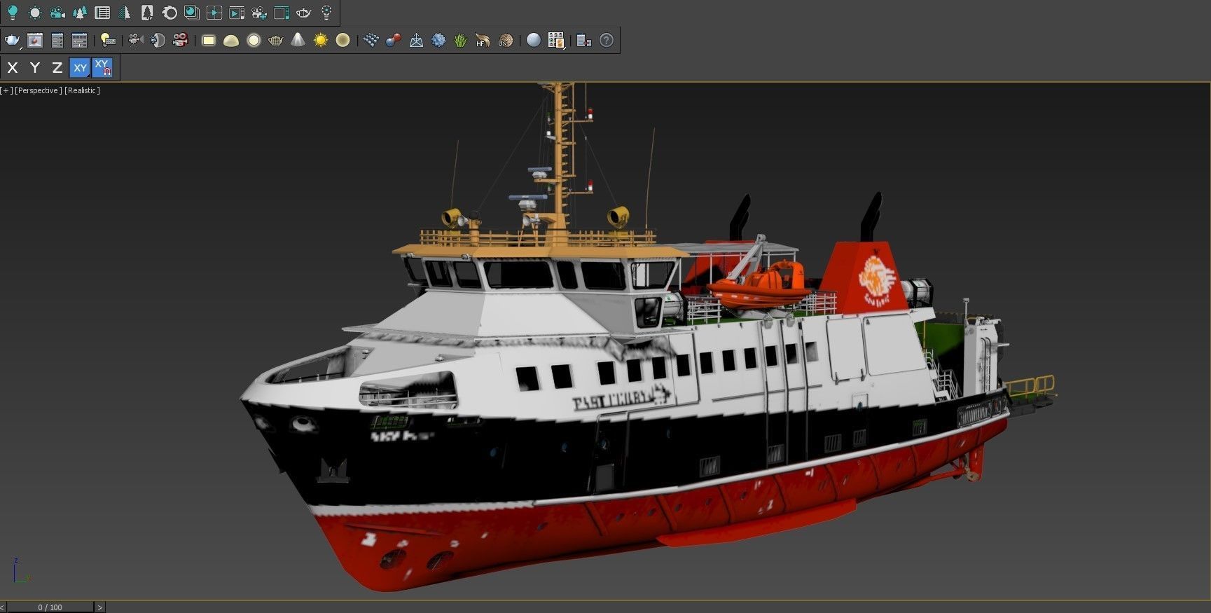 Ro-Pax Ferry RWB 3D model_11