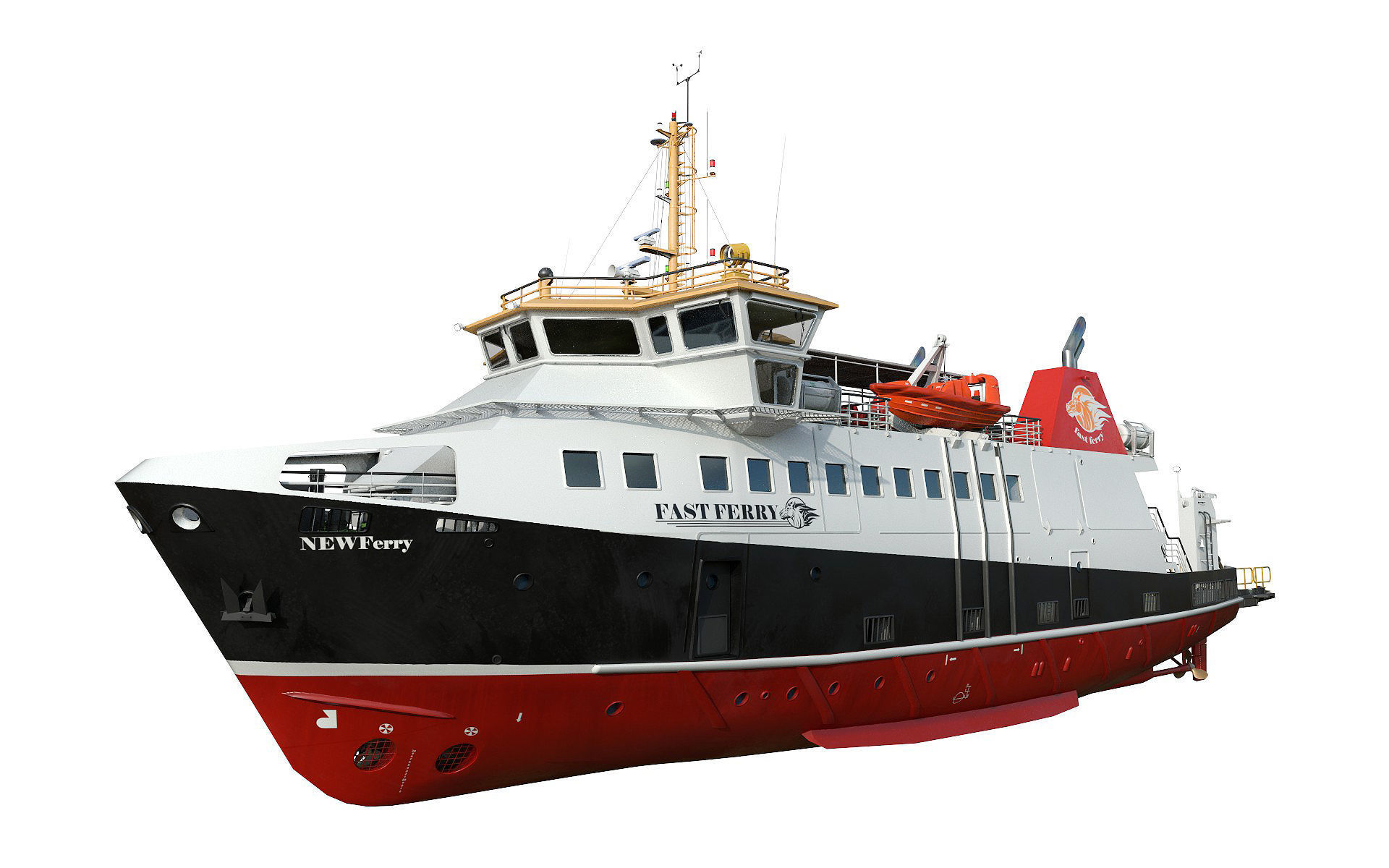 Ro-Pax Ferry RWB 3D model_3