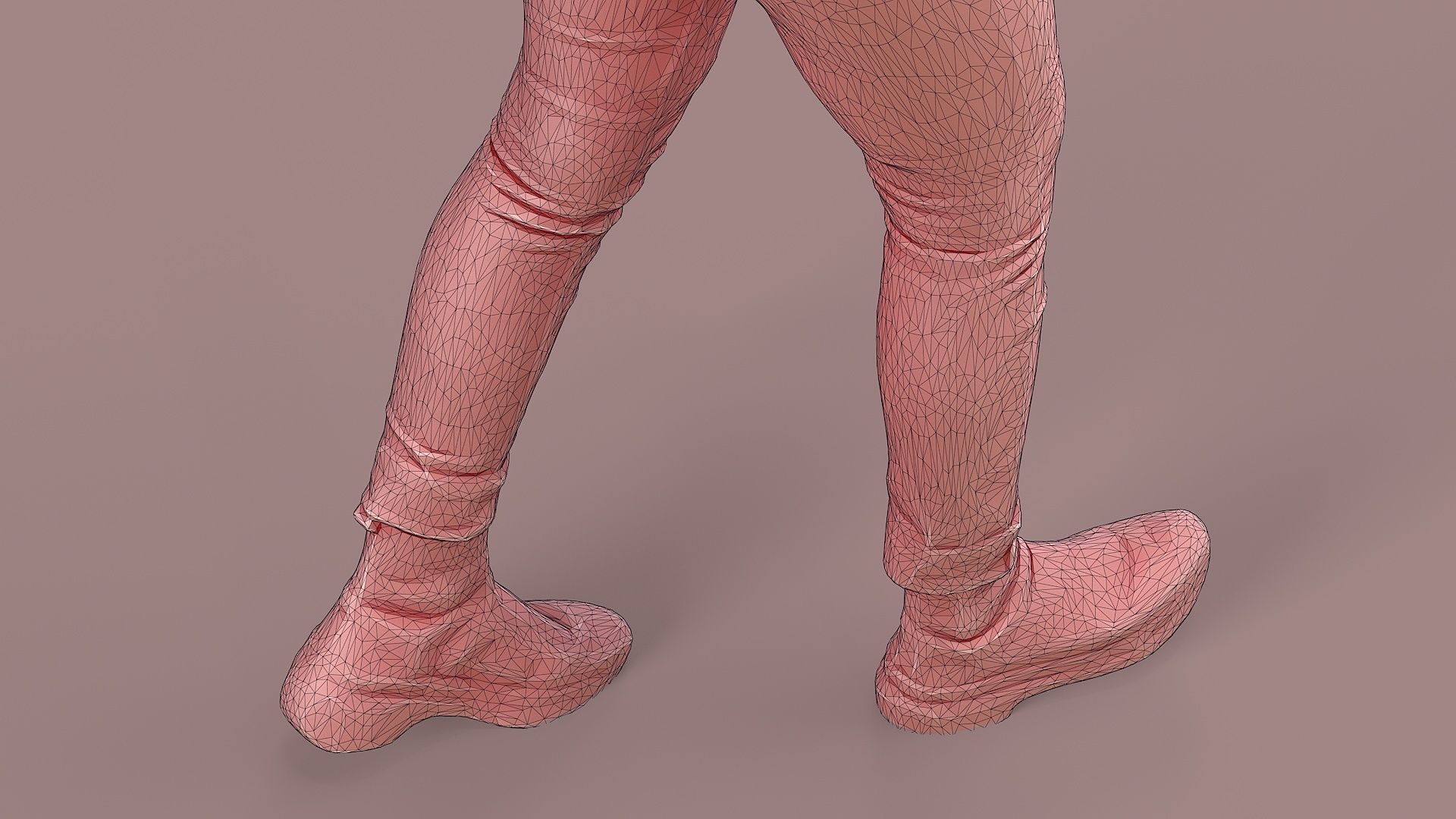 City Wanderer Casual Girl Walking 3D model_13