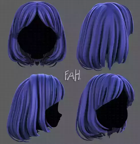 3D Hair style for girl V113