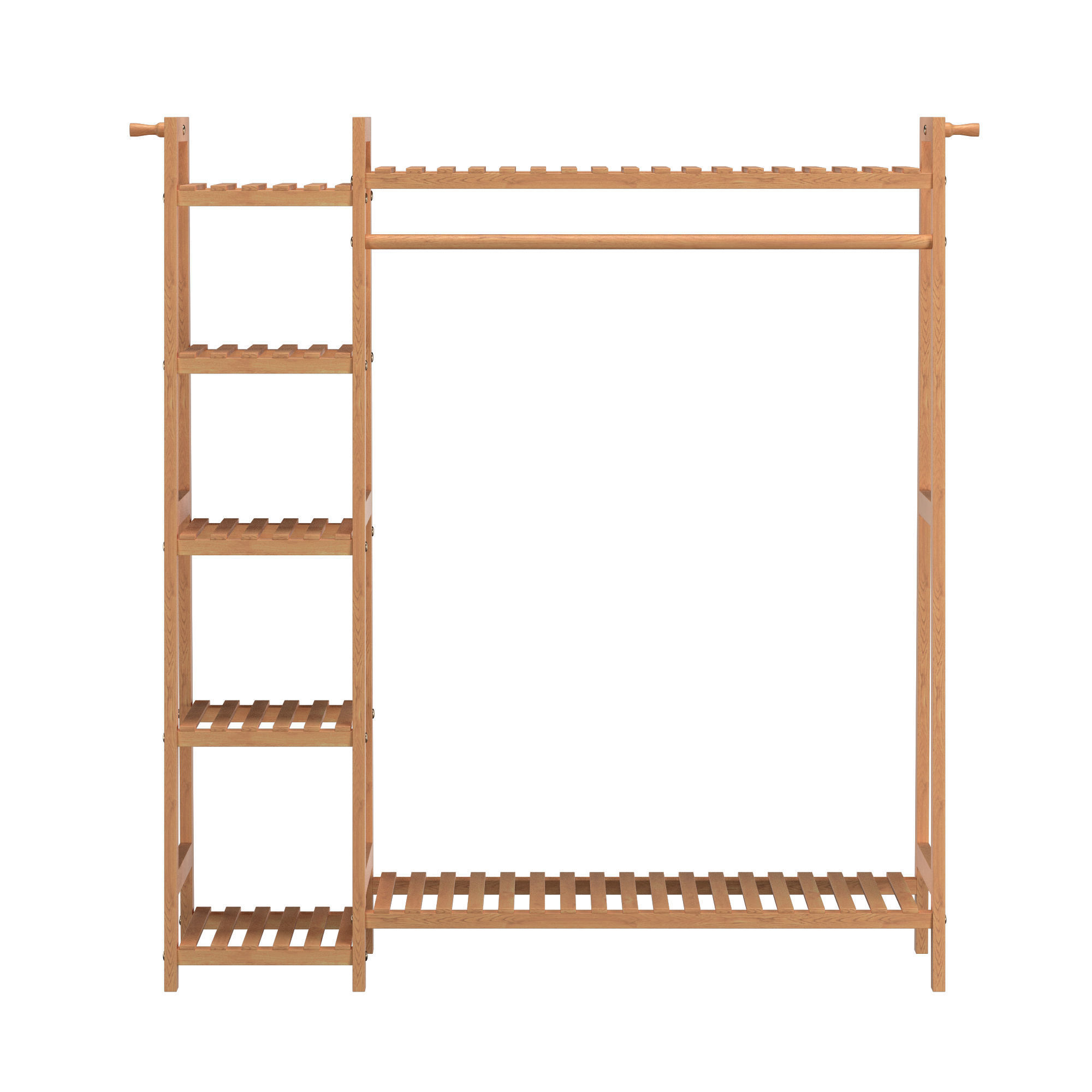 Wood rack 04 3D model_1
