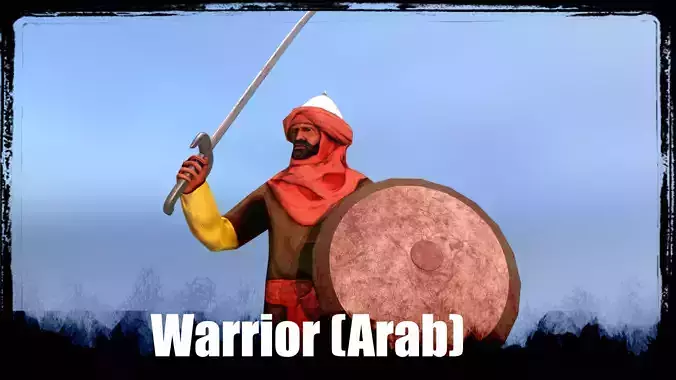 Warrior-Arab-Optimize Low-poly 3D model