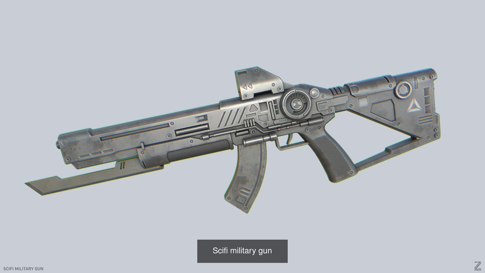 Scifi military gun 3D Model Collection_2