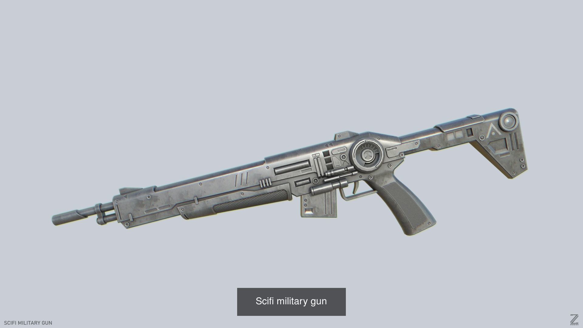 Scifi military gun 3D Model Collection_6