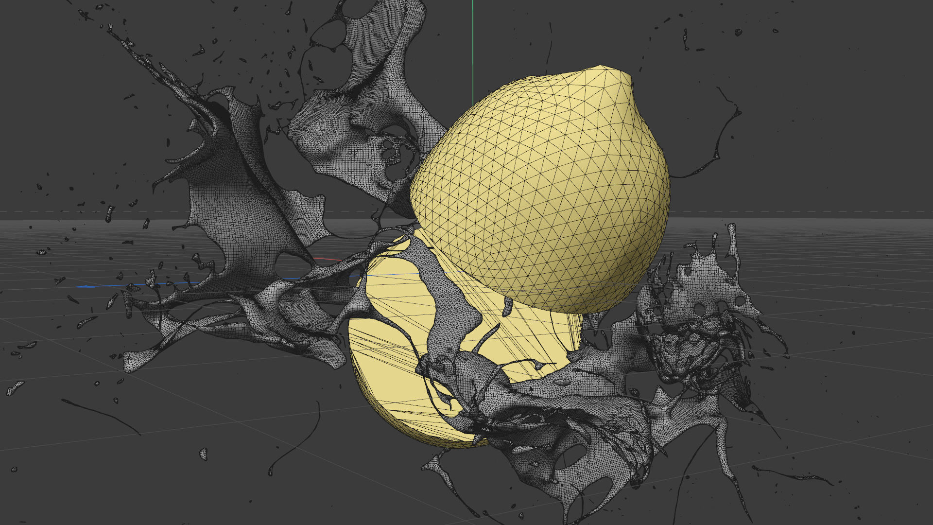 Lemon Splash Animated  3D model_3