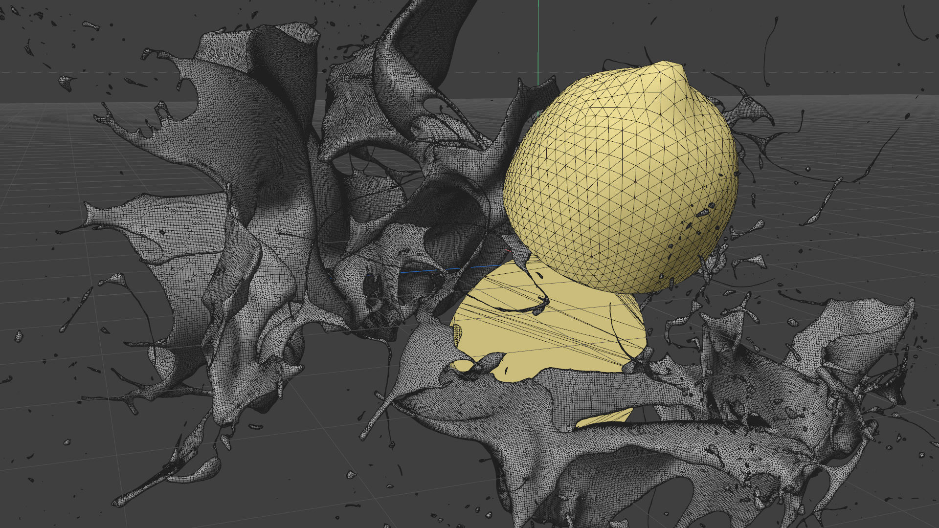 Lemon Splash Animated  3D model_4